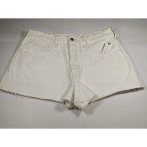 Anthropoligie Pilcro Womens White Size 30 Chino Shorty Shorts NWT